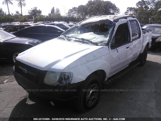 1FMZU67EX3UC30234 - 2003 FORD EXPLORER SPORT TR  WHITE photo 2