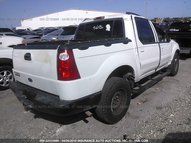 1FMZU67EX3UC30234 - 2003 FORD EXPLORER SPORT TR  WHITE photo 4