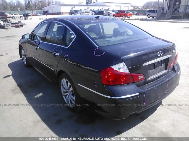 JNKBY01F18M550038 - 2008 INFINITI M45 BLACK photo 3