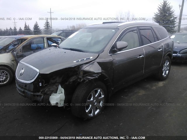 5GALRBED7AJ127772 - 2010 BUICK ENCLAVE CXL 棕色 照片 2