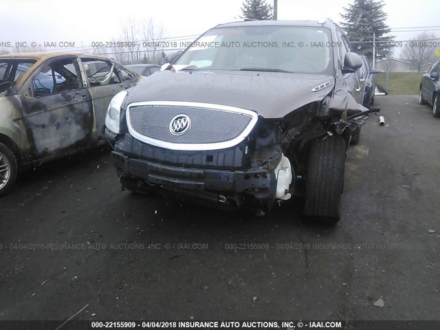 5GALRBED7AJ127772 - 2010 BUICK ENCLAVE CXL 棕色 照片 6