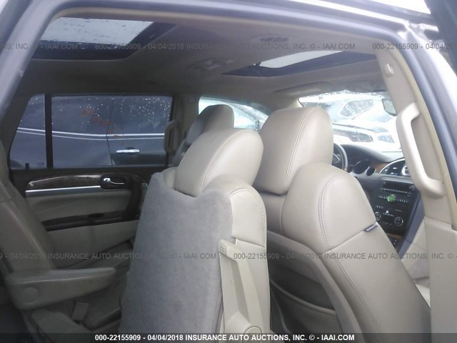 5GALRBED7AJ127772 - 2010 BUICK ENCLAVE CXL 棕色 照片 8
