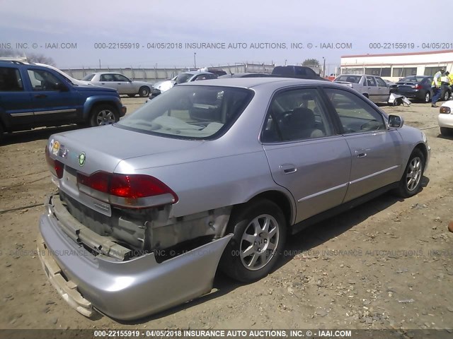 1HGCG66862A085725 - 2002 HONDA ACCORD EX/SE SILVER photo 4