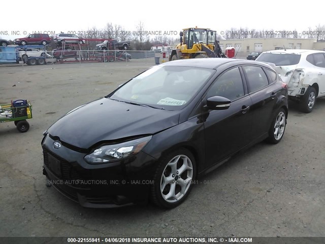 1FADP3L96EL298462 - 2014 FORD FOCUS ST BLACK photo 2