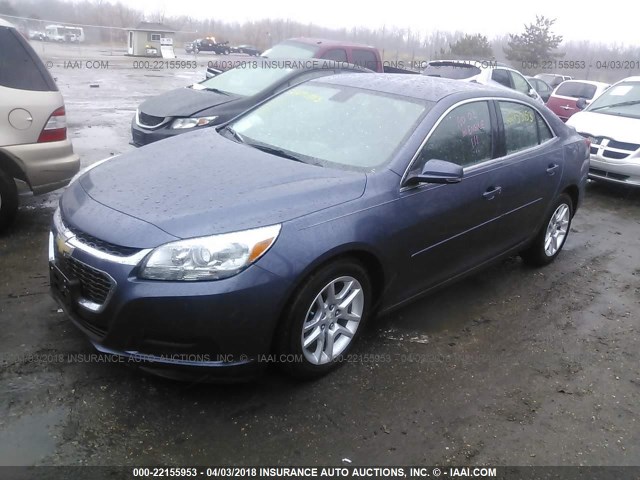1G11C5SLXEF264064 - 2014 CHEVROLET MALIBU 1LT BLUE photo 2