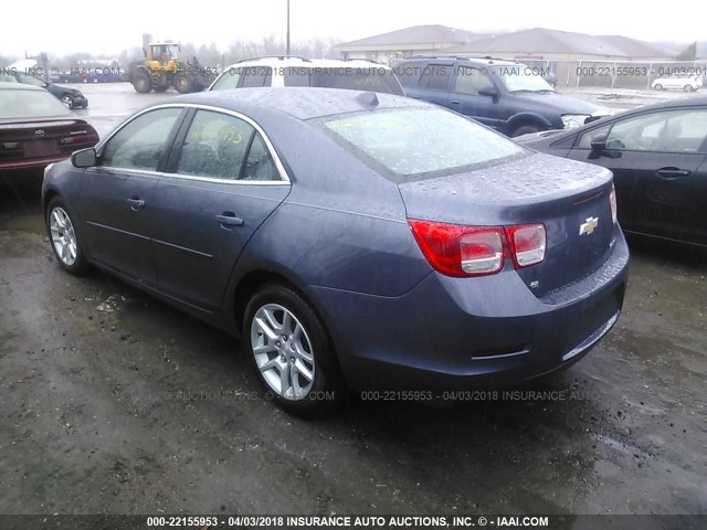 1G11C5SLXEF264064 - 2014 CHEVROLET MALIBU 1LT BLUE photo 3