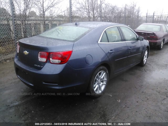 1G11C5SLXEF264064 - 2014 CHEVROLET MALIBU 1LT BLUE photo 4