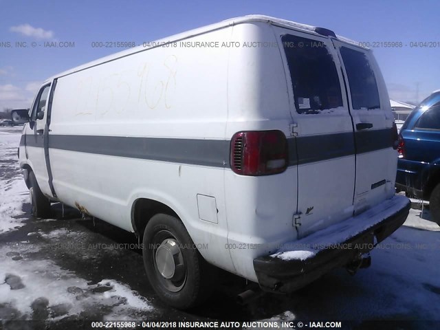 2B7KB31Z1VK533904 - 1997 DODGE RAM VAN B3500 WHITE photo 3