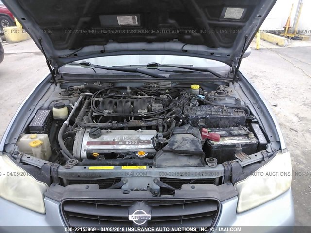 JN1CA31A9YT015418 - 2000 NISSAN MAXIMA GLE/GXE/SE BLUE photo 10