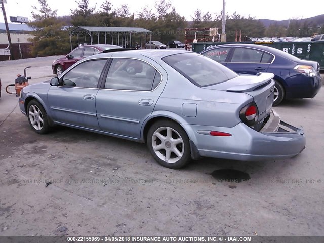 JN1CA31A9YT015418 - 2000 NISSAN MAXIMA GLE/GXE/SE BLUE photo 3