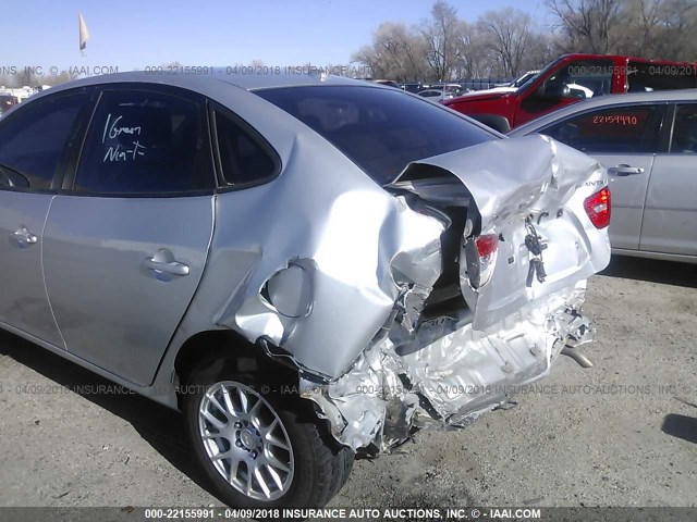 KMHDU46D78U428834 - 2008 HYUNDAI ELANTRA GLS/SE/LIMITED SILVER photo 6