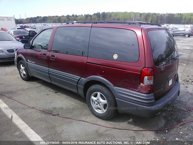 1GMDX03E7YD263932 - 2000 PONTIAC MONTANA RED photo 3