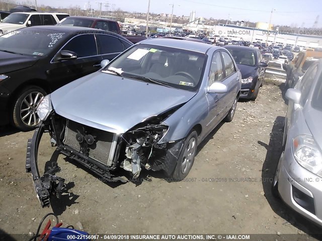 KNAFE121375476535 - 2007 KIA SPECTRA EX/LX BLUE photo 2