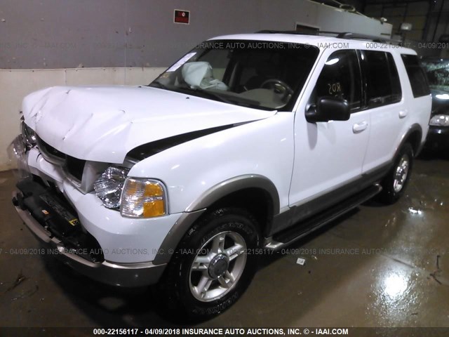 1FMZU74K22ZC66677 - 2002 FORD EXPLORER EDDIE BAUER WHITE photo 2