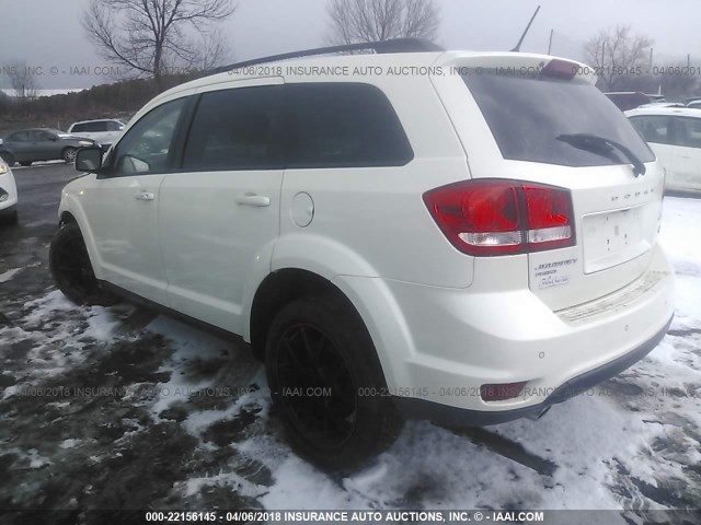 3C4PDDEG0DT518683 - 2013 DODGE JOURNEY R/T WHITE photo 3