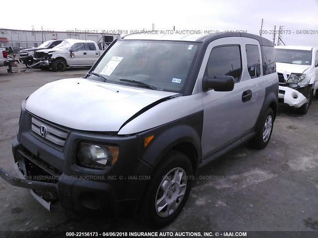 5J6YH18378L015261 - 2008 HONDA ELEMENT LX SILVER photo 2