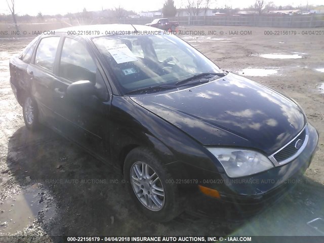 1FAFP34N57W329738 - 2007 FORD FOCUS ZX4/S/SE/SES BLACK photo 1