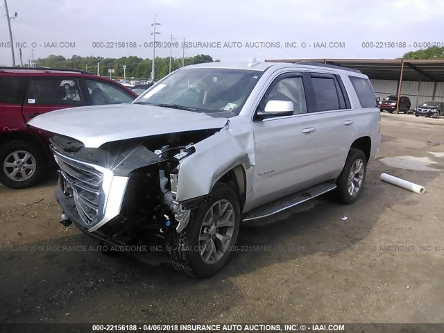 1GKS1BKC5GR132576 - 2016 GMC YUKON SLT SILVER photo 2