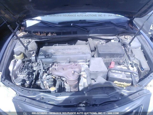 4T4BE46K98R036852 - 2008 TOYOTA CAMRY CE/LE/XLE/SE GRAY photo 10