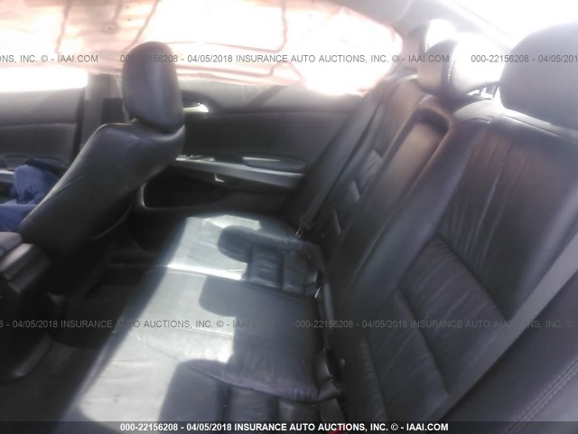 1HGCP36858A070673 - 2008 HONDA ACCORD EXL BLACK photo 8