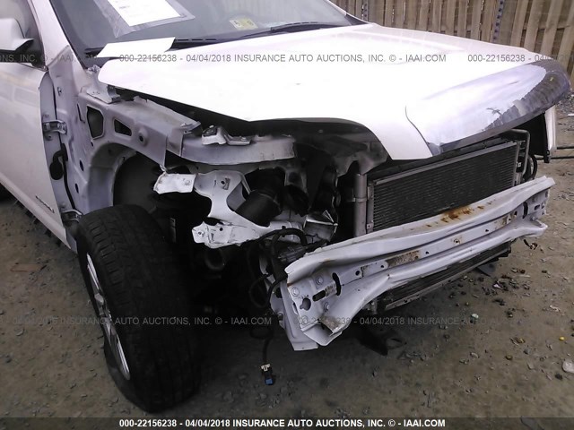 2CTFLEEW8A6261207 - 2010 GMC TERRAIN SLE WHITE photo 6