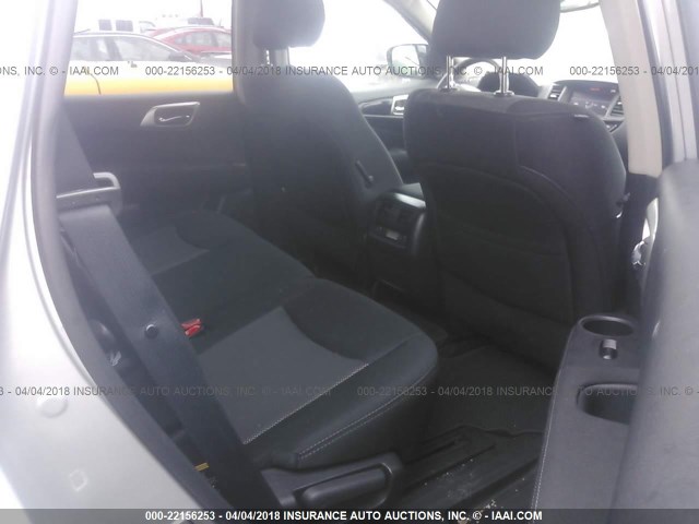 5N1DR2MM0HC651022 - 2017 NISSAN PATHFINDER S/SV/SL/PLATINUM 银色 照片 8