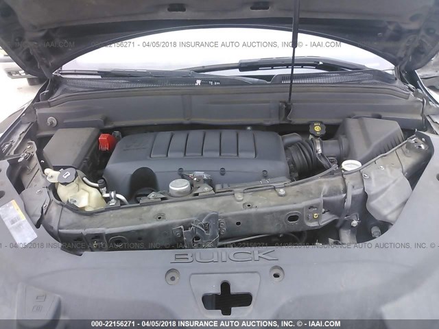 5GAKRBED5BJ102057 - 2011 BUICK ENCLAVE CXL შავი ფოტო 10