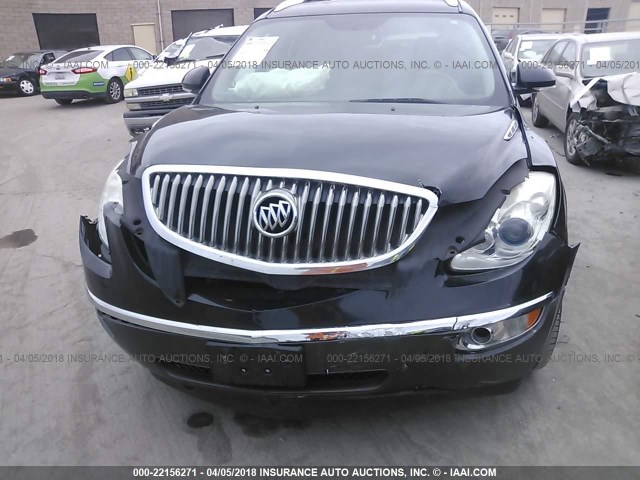 5GAKRBED5BJ102057 - 2011 BUICK ENCLAVE CXL BLACK photo 6