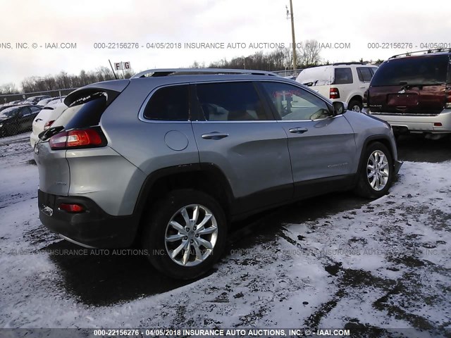 1C4PJMDB4GW357509 - 2016 JEEP CHEROKEE LIMITED GRAY photo 4