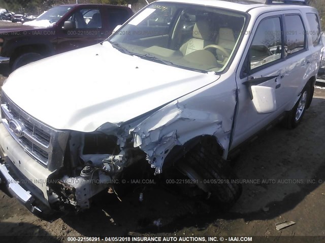 1FMCU0E73CKA83113 - 2012 FORD ESCAPE LIMITED WHITE photo 6