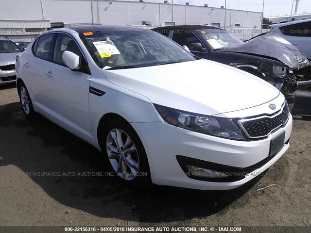 5XXGN4A68CG014807 - 2012 KIA OPTIMA EX WHITE photo 1