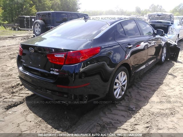 5XXGN4A78FG519078 - 2015 KIA OPTIMA EX BLACK photo 4