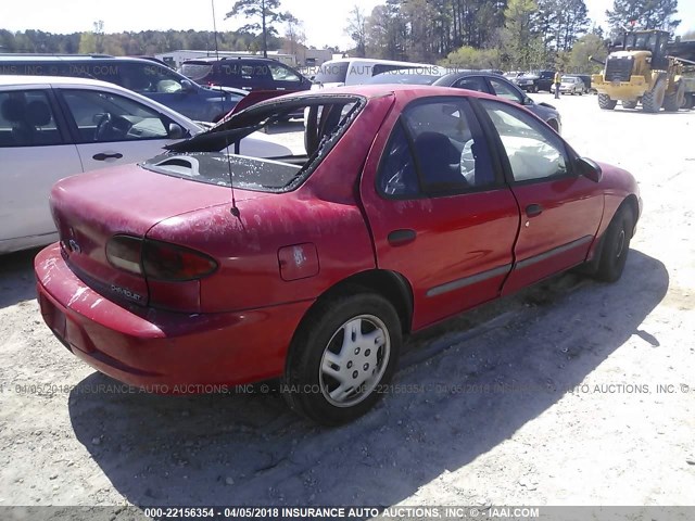 1G1JF5242T7264485 - 1996 CHEVROLET CAVALIER LS RED photo 4