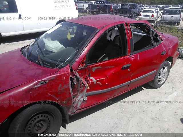 1G1JF5242T7264485 - 1996 CHEVROLET CAVALIER LS RED photo 6