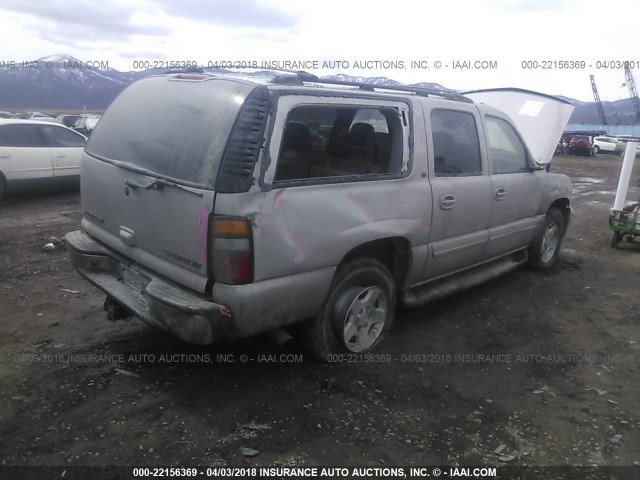 1GNFK16Z65J123858 - 2005 CHEVROLET SUBURBAN K1500 TAN photo 4