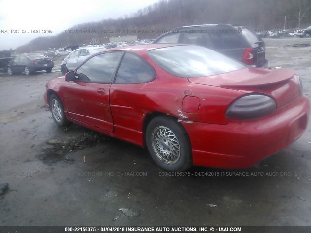 1G2WP12K5YF167901 - 2000 PONTIAC GRAND PRIX GT RED photo 3