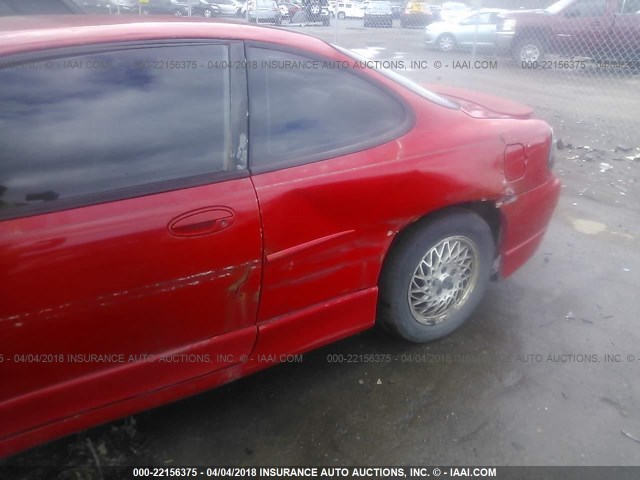 1G2WP12K5YF167901 - 2000 PONTIAC GRAND PRIX GT RED photo 6