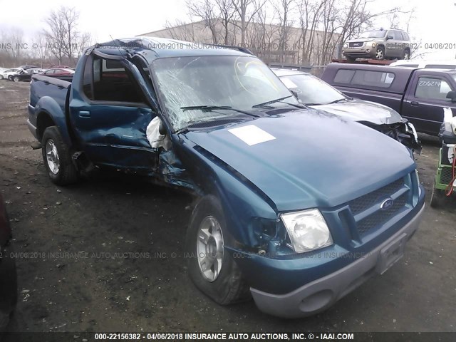 1FMZU77E21UC14080 - 2001 FORD EXPLORER SPORT TR  BLUE photo 1