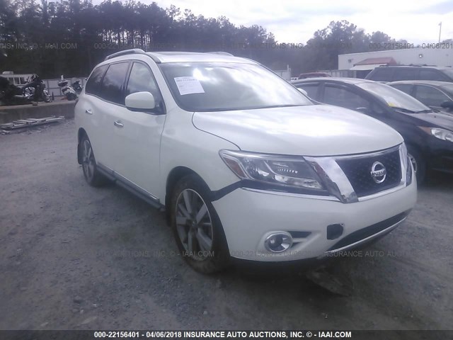 5N1AR2MN5FC625489 - 2015 NISSAN PATHFINDER S/SV/SL/PLATINUM 白色 照片 1