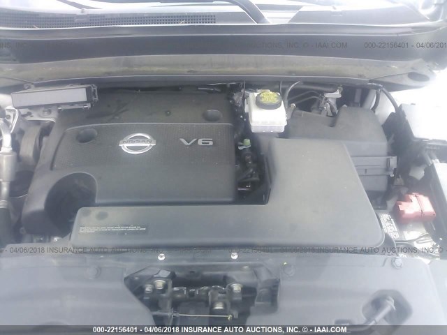 5N1AR2MN5FC625489 - 2015 NISSAN PATHFINDER S/SV/SL/PLATINUM 白色 照片 10