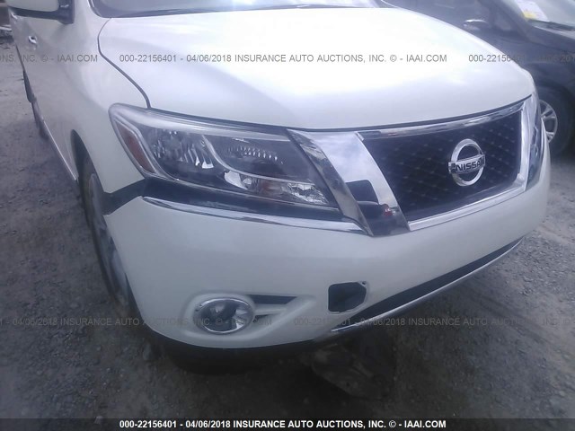 5N1AR2MN5FC625489 - 2015 NISSAN PATHFINDER S/SV/SL/PLATINUM WHITE photo 6