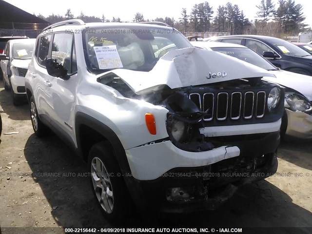 ZACCJBBT3FPB30421 - 2015 JEEP RENEGADE LATITUDE WHITE photo 1