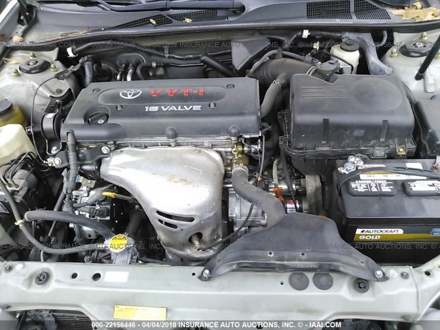 4T1BE32K45U100866 - 2005 TOYOTA CAMRY LE/XLE/SE ვერცხლისფერი ფოტო 10