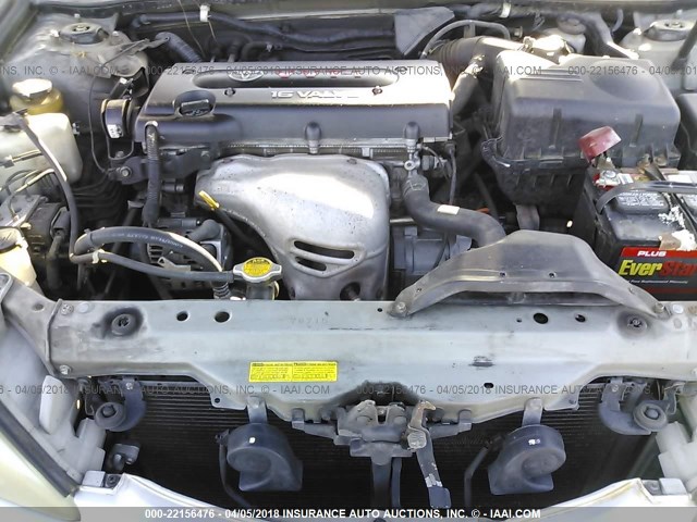 4T1BE30K42U574606 - 2002 TOYOTA CAMRY LE/XLE/SE SILVER photo 10