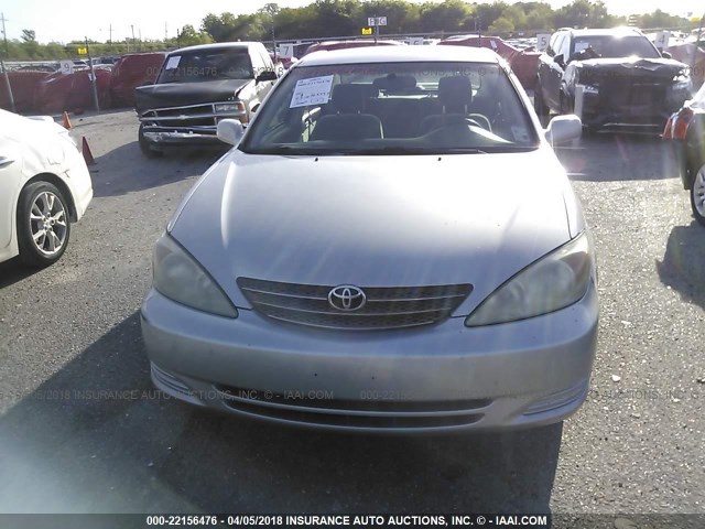 4T1BE30K42U574606 - 2002 TOYOTA CAMRY LE/XLE/SE SILVER photo 6