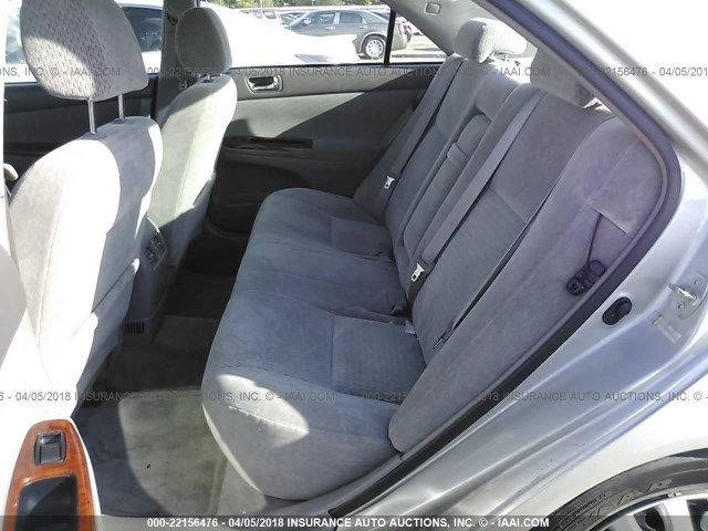 4T1BE30K42U574606 - 2002 TOYOTA CAMRY LE/XLE/SE 银色 照片 8