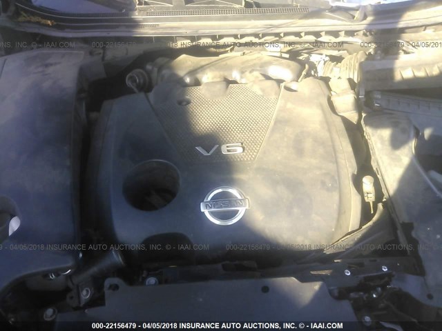 1N4AA5AP9EC490718 - 2014 NISSAN MAXIMA S/SV BLACK photo 10