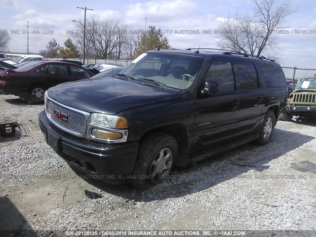 1GKFK66U14J317291 - 2004 GMC YUKON XL DENALI BLACK photo 2