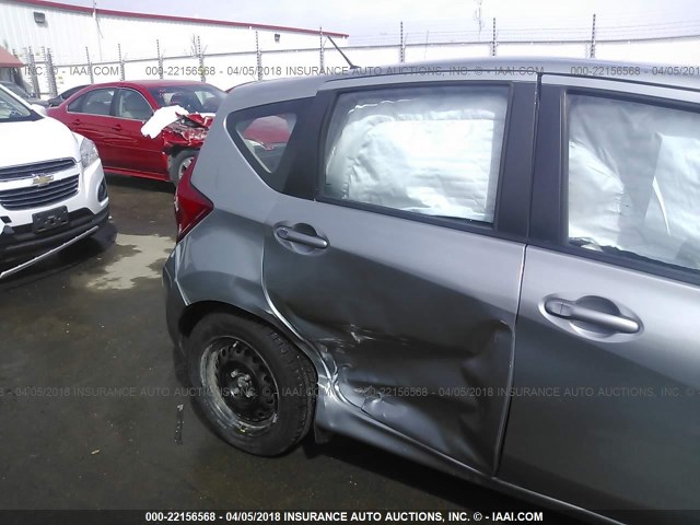 3N1CE2CP9EL389964 - 2014 NISSAN VERSA NOTE S/S PLUS/SV/SL GRAY photo 6
