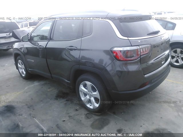 3C4NJCBBXJT123750 - 2018 JEEP COMPASS LATITUDE 黑色 照片 3